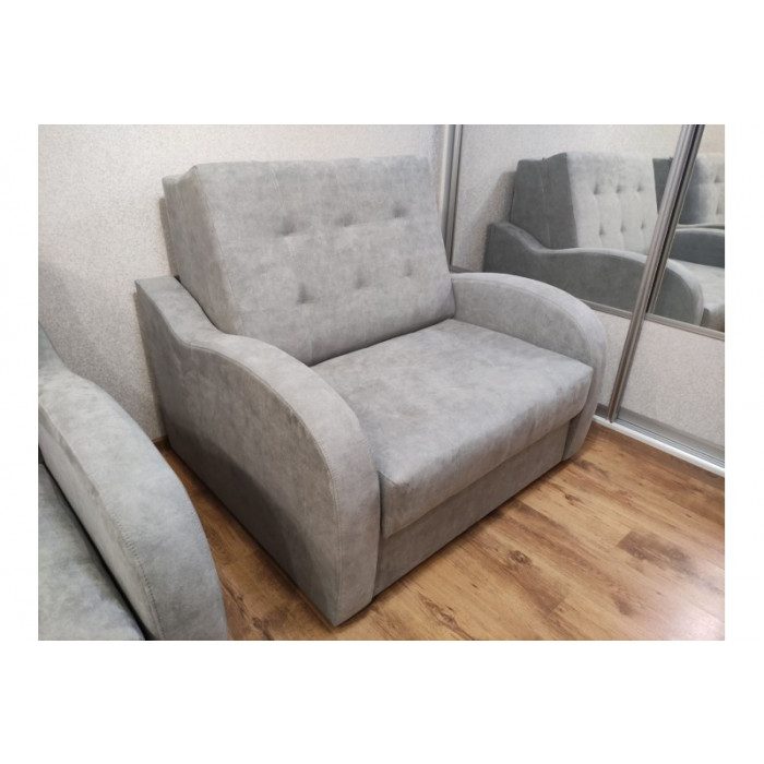 Кресло-кровать Эврика 2-х местный (голубовато-серый)