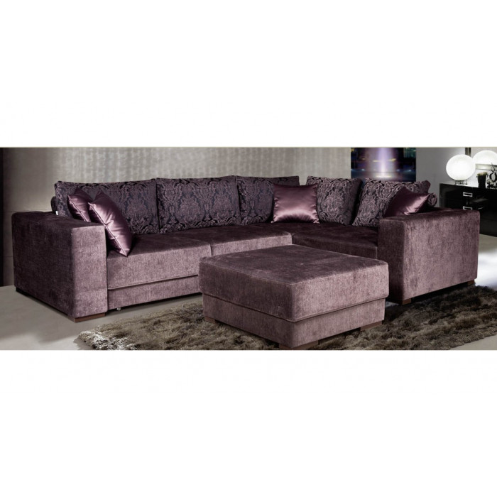 Угловой диван Liberti (фиолетовый)