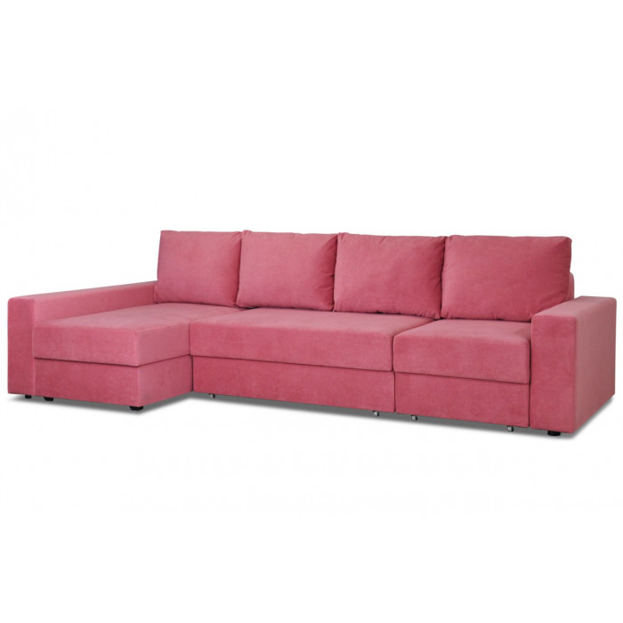 Угловой диван Федеро +50 с/п (розовый)