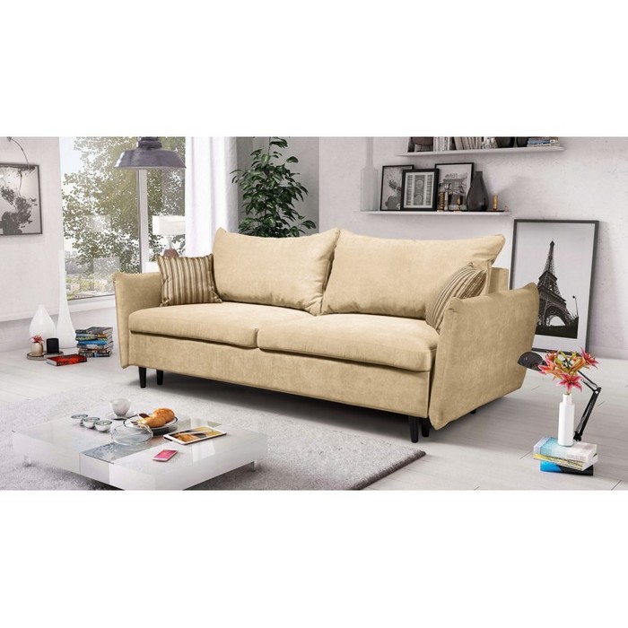 Диван Рио раскладной (миндально-белый)