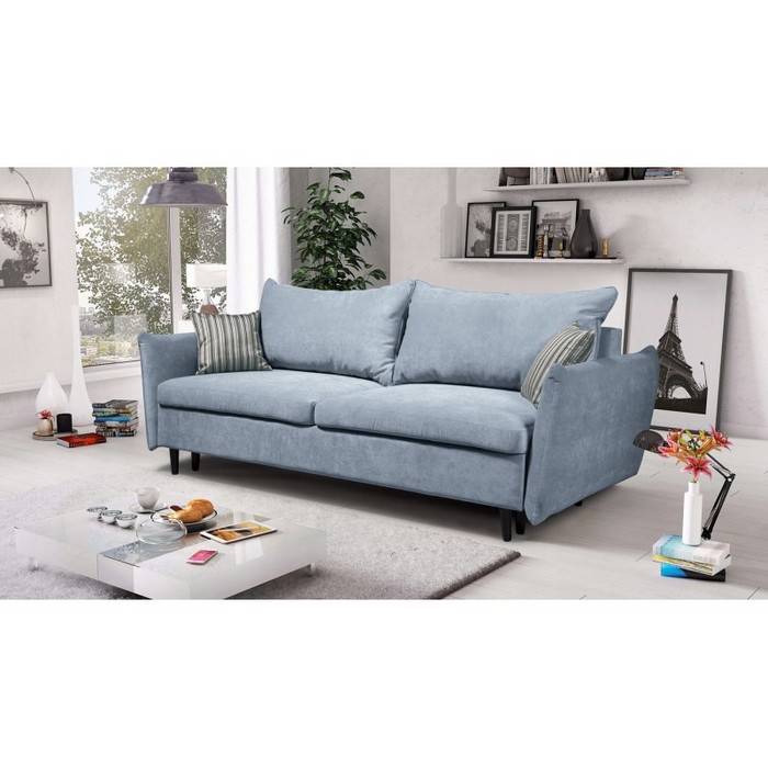 Диван Рио раскладной (голубой)