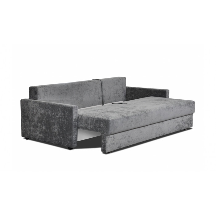 Прямой диван Федеро (Неаполь) (узкие подлокотники, синий)