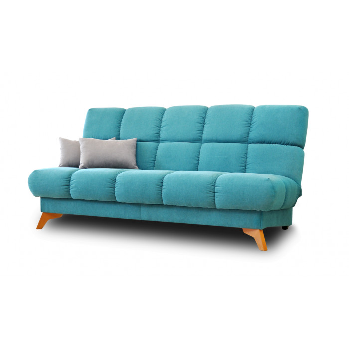Прямой диван Арамис (Алеся) (бирюзовый)
