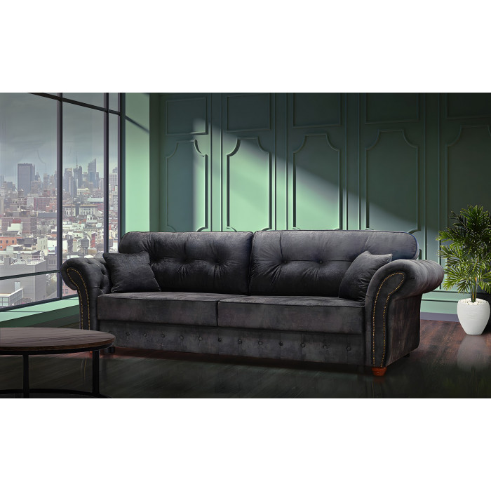 Диван Лакоста прямой (серый)