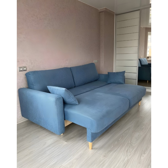 Диван Нью-Йорк прямой (синий)