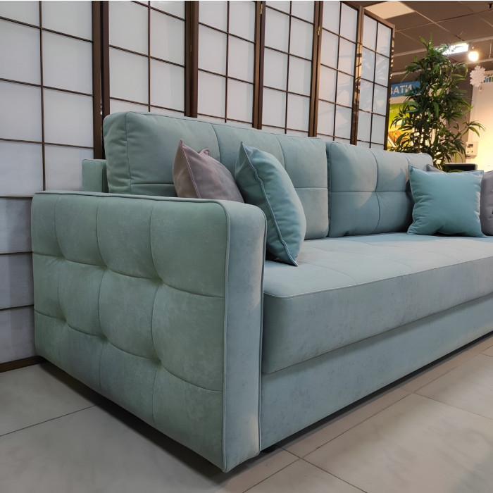 Диван Сантьяго прямой вперед раскладной (голубой)