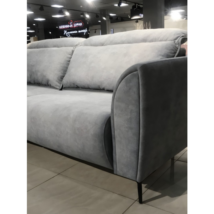 Диван Фабио прямой (темно-серый)