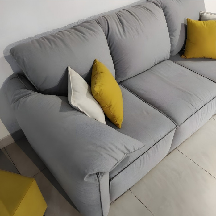 Диван Куба прямой (серый)