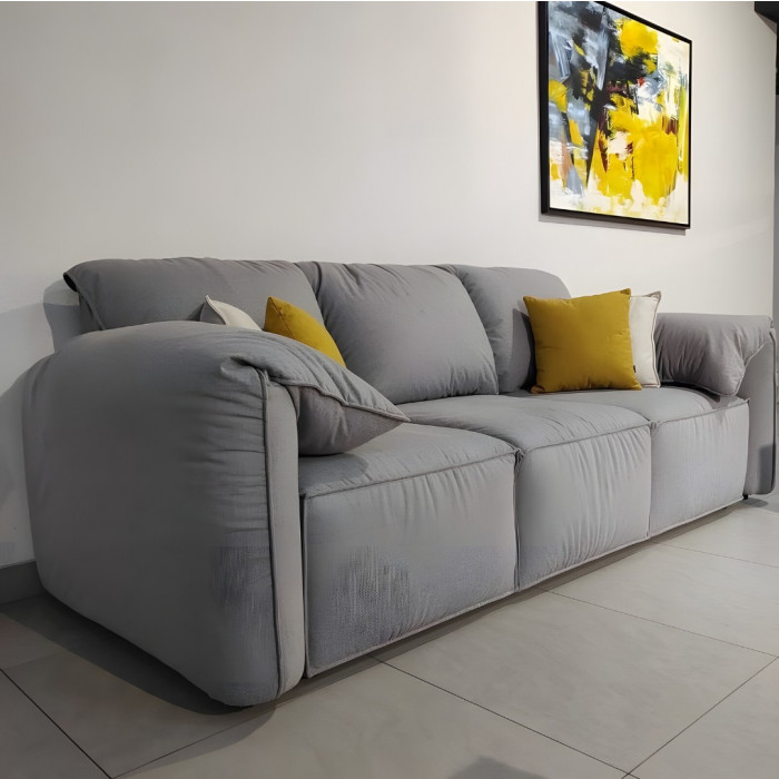 Диван Куба прямой (серый)