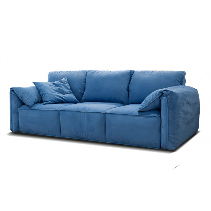 Диван Куба прямой (синий)