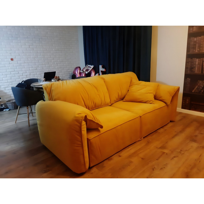 Диван Куба прямой (горчичный)