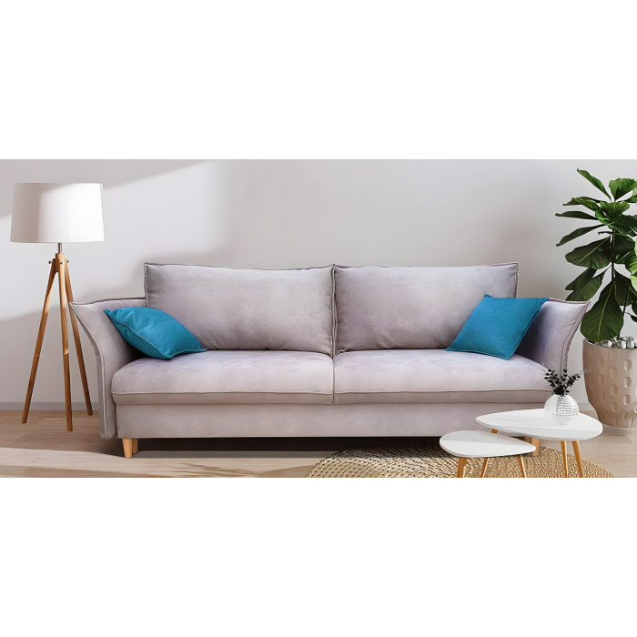 Диван Парма 2 прямой (серый)