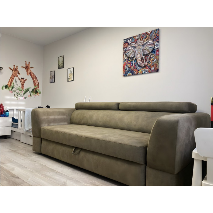 Диван Берген прямой (зеленый)