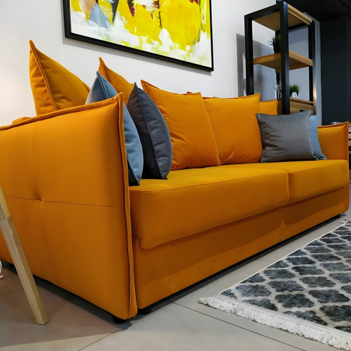 Диван Парма 5 прямой (оранжевый)