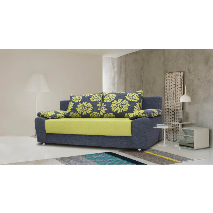 Диван Алексис прямой (серо-зеленый)