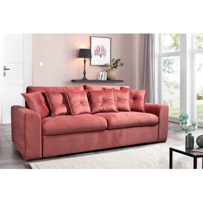 Диван Остин 3-х местный (светло-красный)