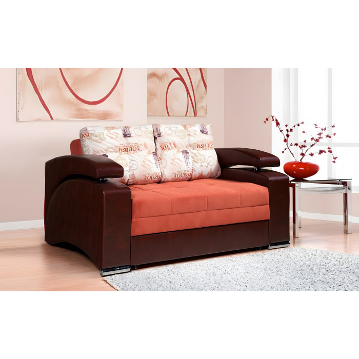 Диван Барселона 2.1 прямой (персиковый)