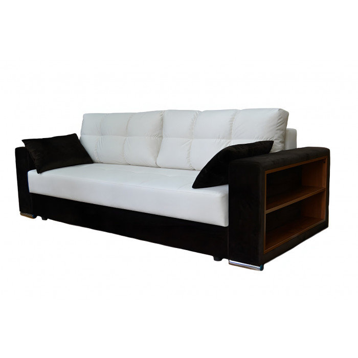 Диван Сан-Грегори прямой (черно-белый)