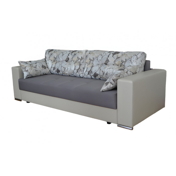 Диван Сан-Грегори прямой (бело-серый)