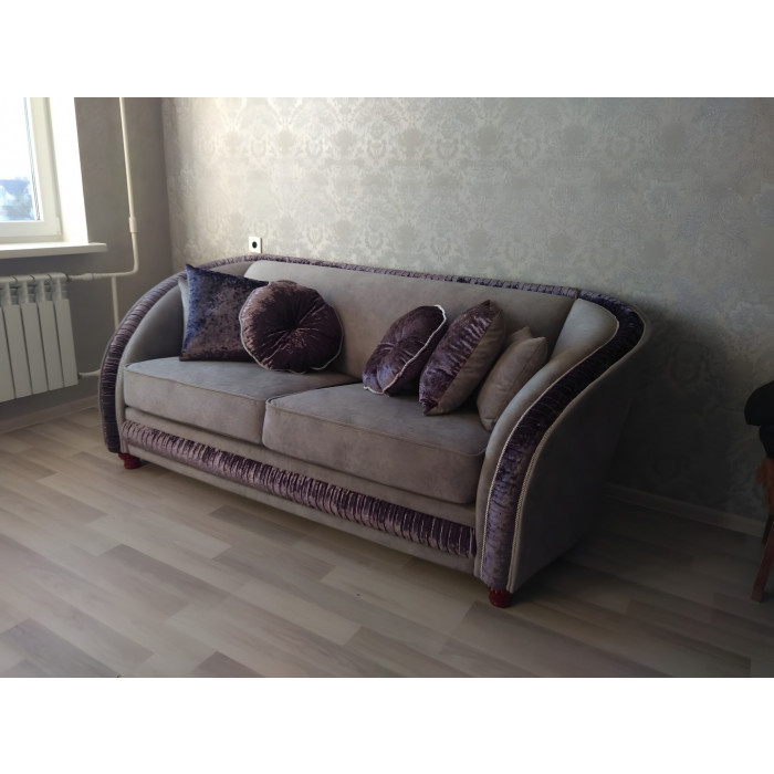 Диван Каприз прямой (сиреневый)