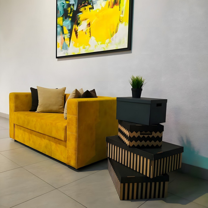 Диван Модена прямой (желтый)
