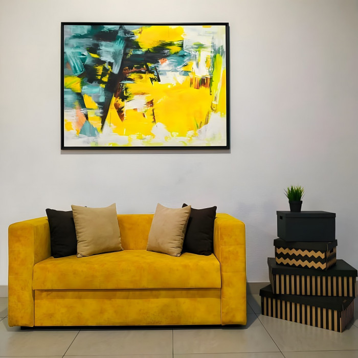 Диван Модена прямой (желтый)