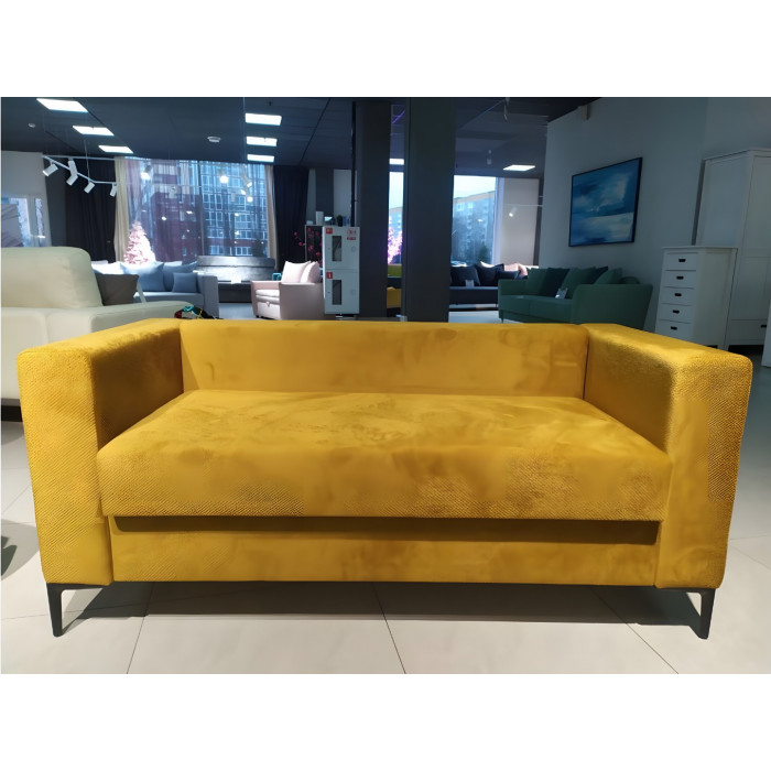 Диван Модена 2 на металлических ножках (желтый)