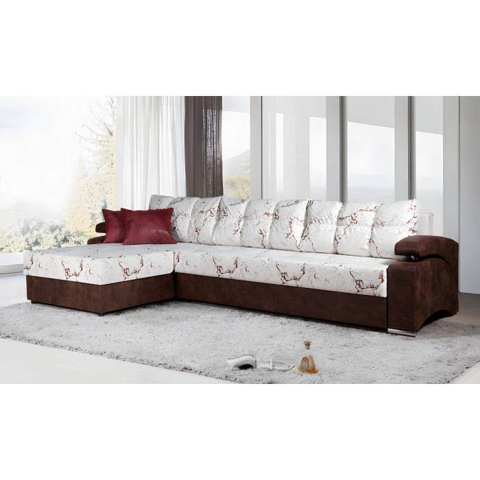 Диван Барселона 2 (коричневый мрамор)
