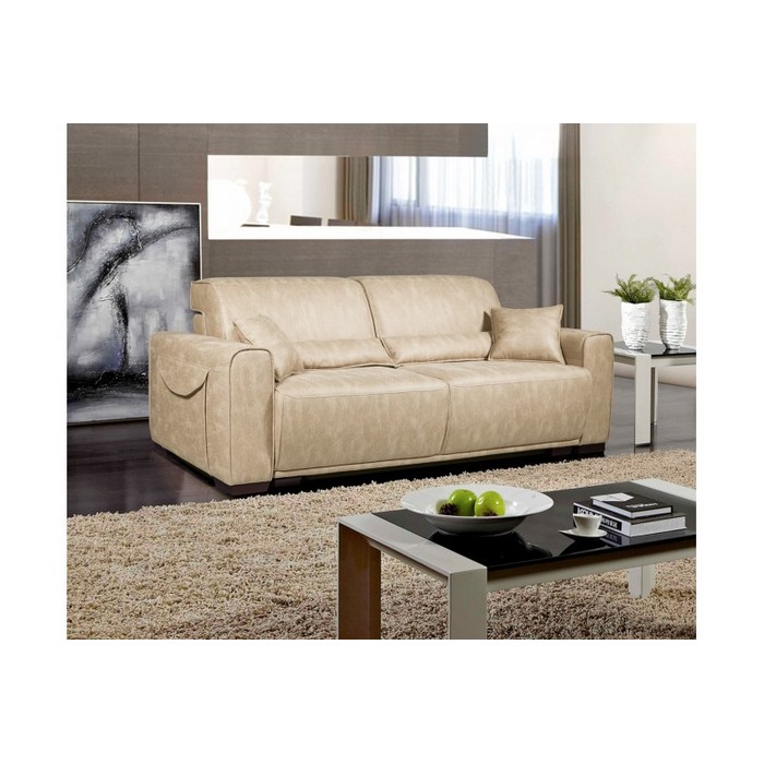 Диван Ниагара 3-х местный (бежево-белый)