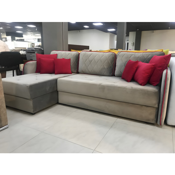 Диван Мишель (серебристый)