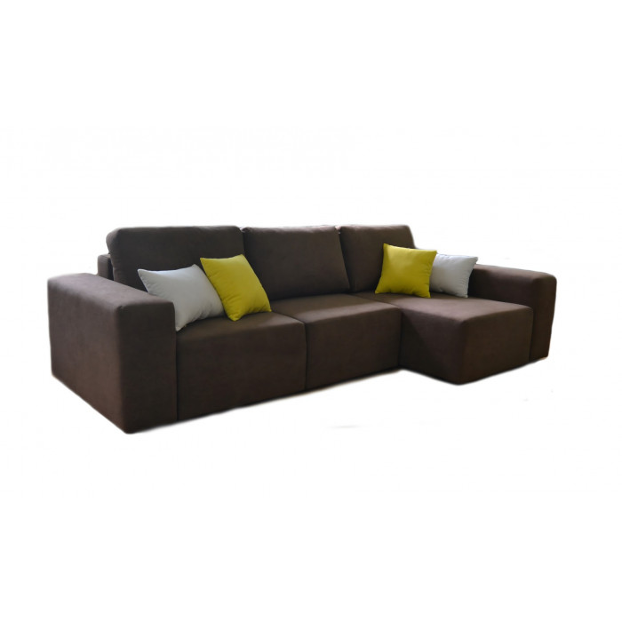 Диван Норд 2 с подушками (коричневый)