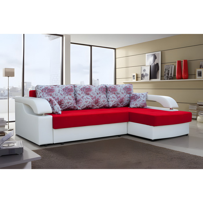 Диван Толедо (красно-белый)