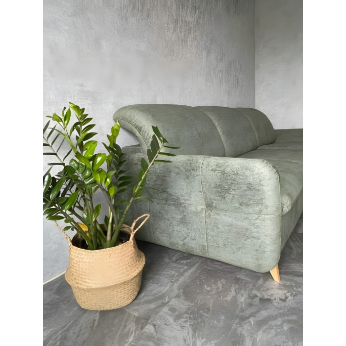 Диван Саманта с шезлонгом (фисташковый)