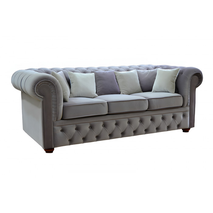 Диван Честерфилд 3 (серый)