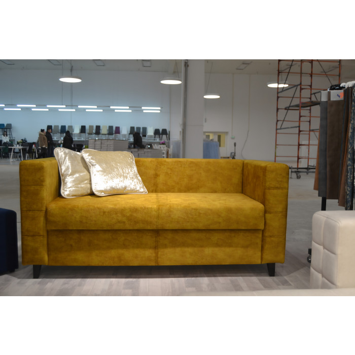 Диван Модена на деревянных ножках (желтый)