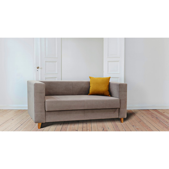 Диван Модена на деревянных ножках (бежевый)