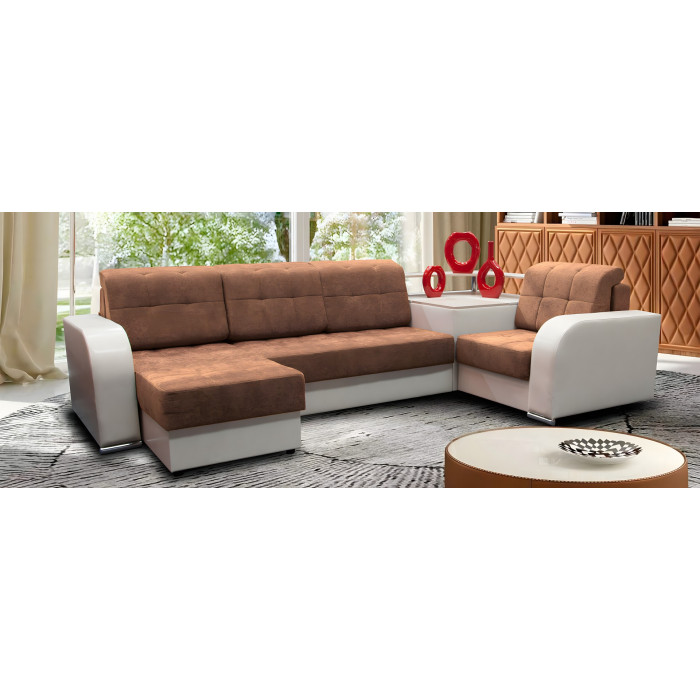 Диван Арчи 2 (коричневый)