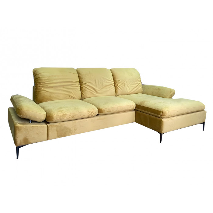 Диван Саманта с одним углом (желтый)
