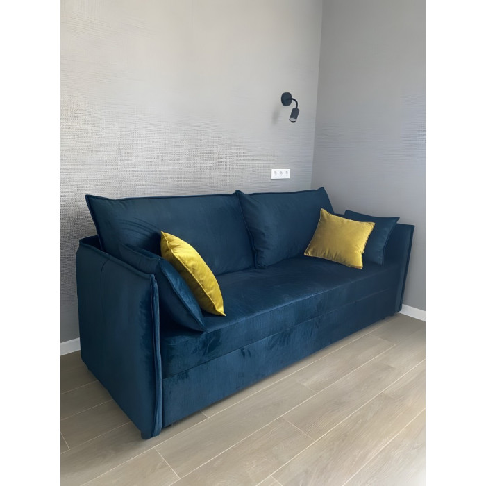 Тахта Виктория с раскладкой дельфин (синий)