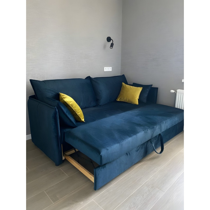 Тахта Виктория с раскладкой дельфин (синий)