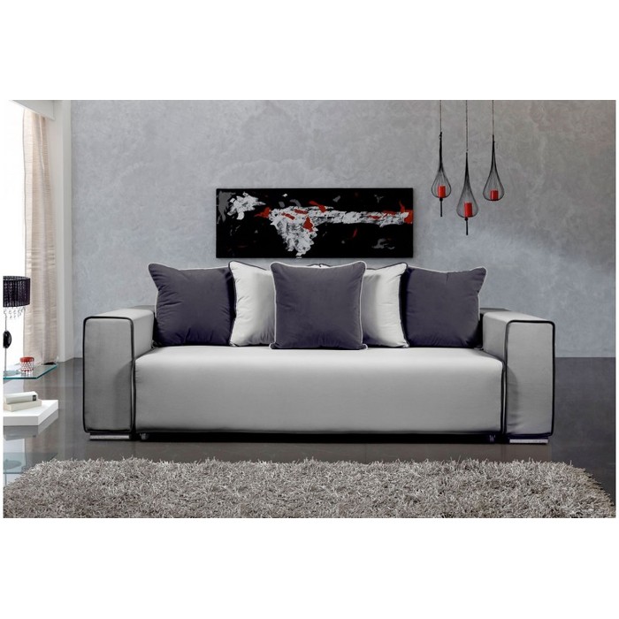 Диван Монреаль (бело-серый)