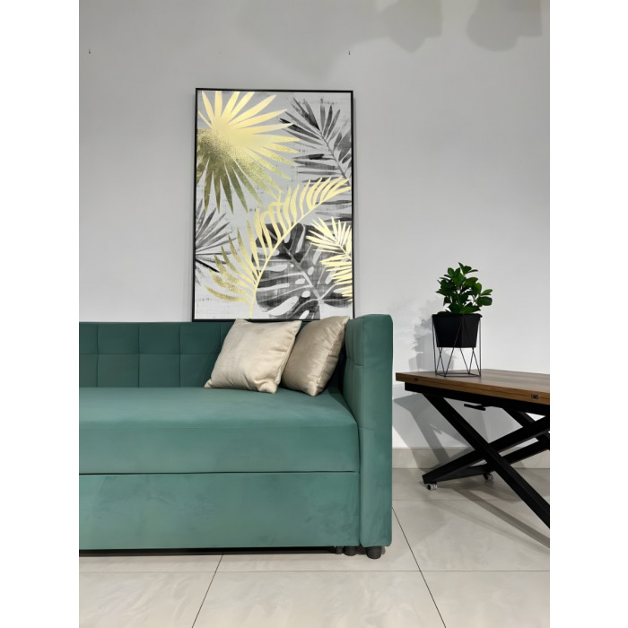 Тахта Виктория 2 двуспальная (зеленый)