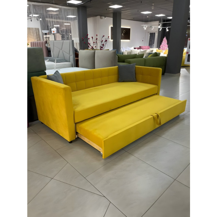 Тахта Виктория 2 двуспальная (желтый)