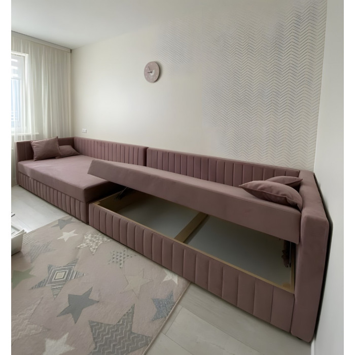 Тахта Роял с одним подлокотником (сиреневый)