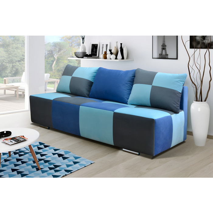 Тахта Пиксель (голубой, синий, черный)