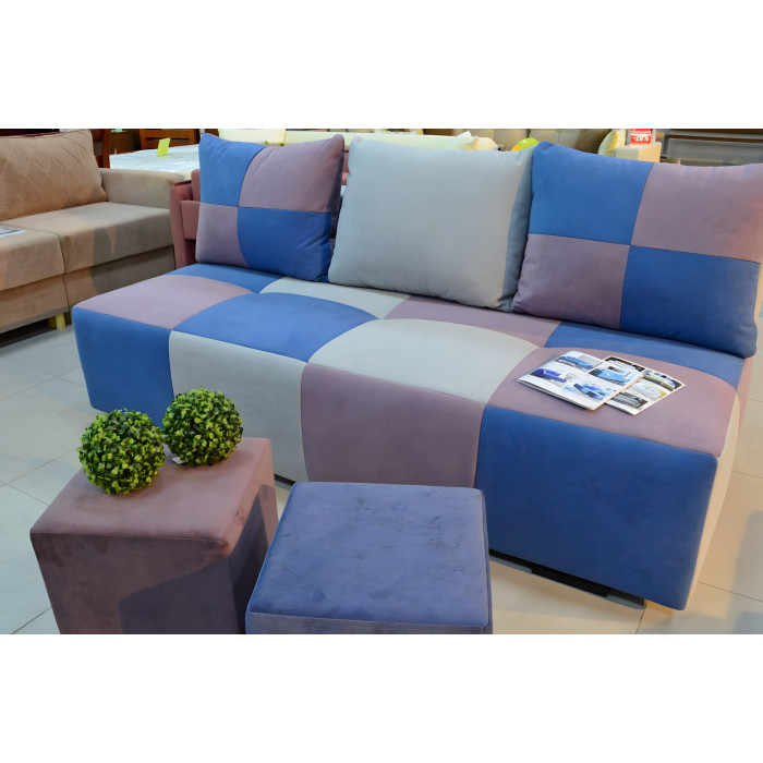 Тахта Пиксель (голубой, синий, сиреневый)