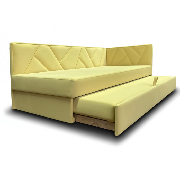 Тахта Леон двуспальная (желтый)