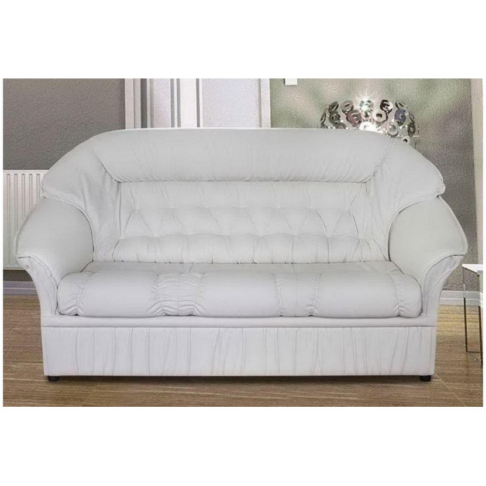 Диван Маргарита 3-х местный раскладной (белый)