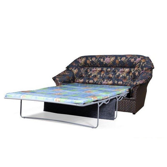 Диван Маргарита 3-х местный раскладной (синий)