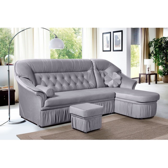 Диван Маргарита-2 (правый, серый)